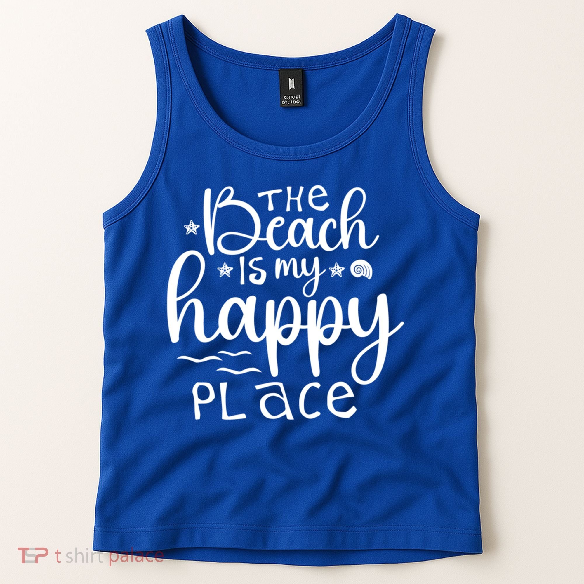 The Beach Is My Happy Place Great Gift Tank Top