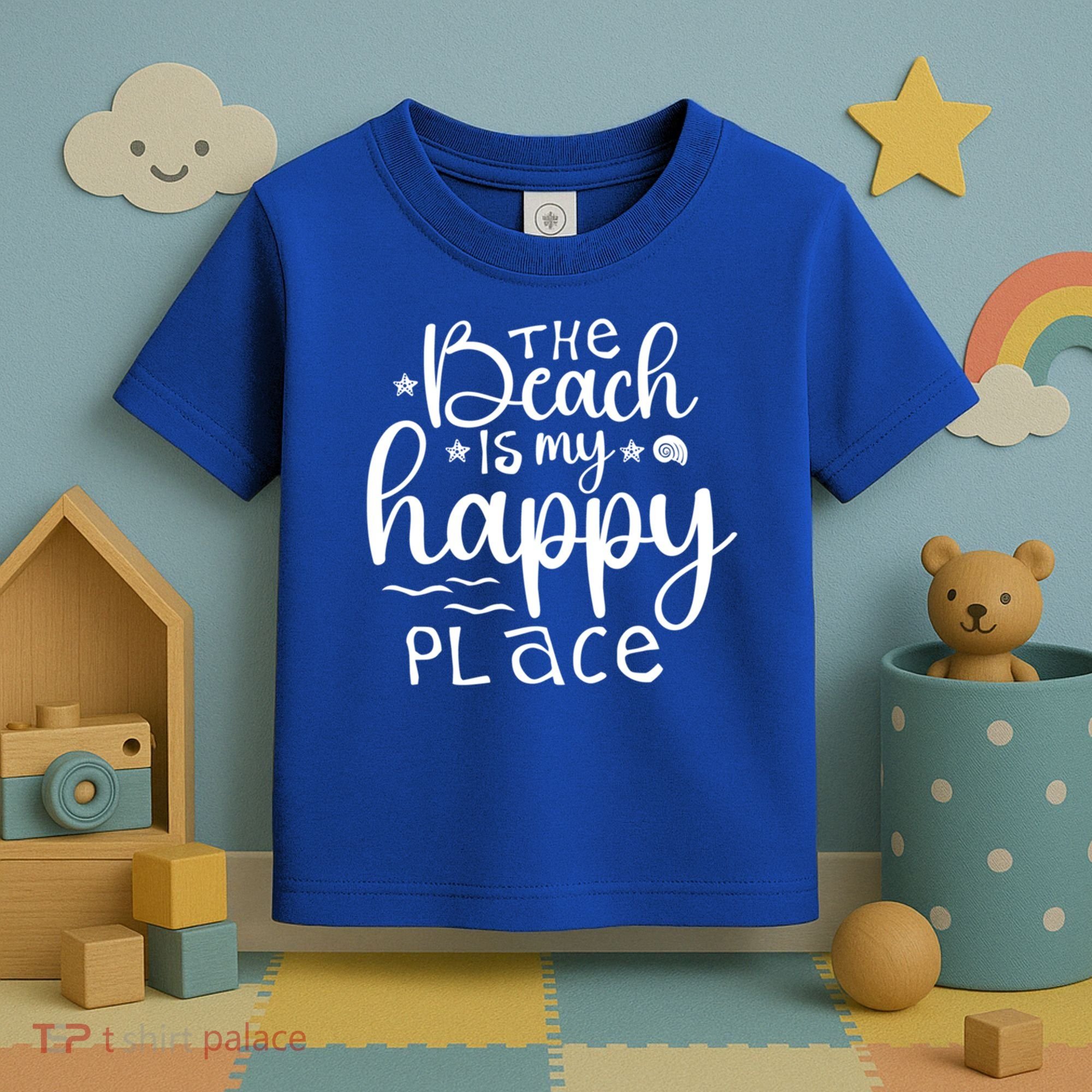 The Beach Is My Happy Place Great Gift Toddler T-Shirt