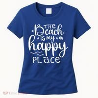 The Beach Is My Happy Place Great Gift Women's T-Shirt thumb 0