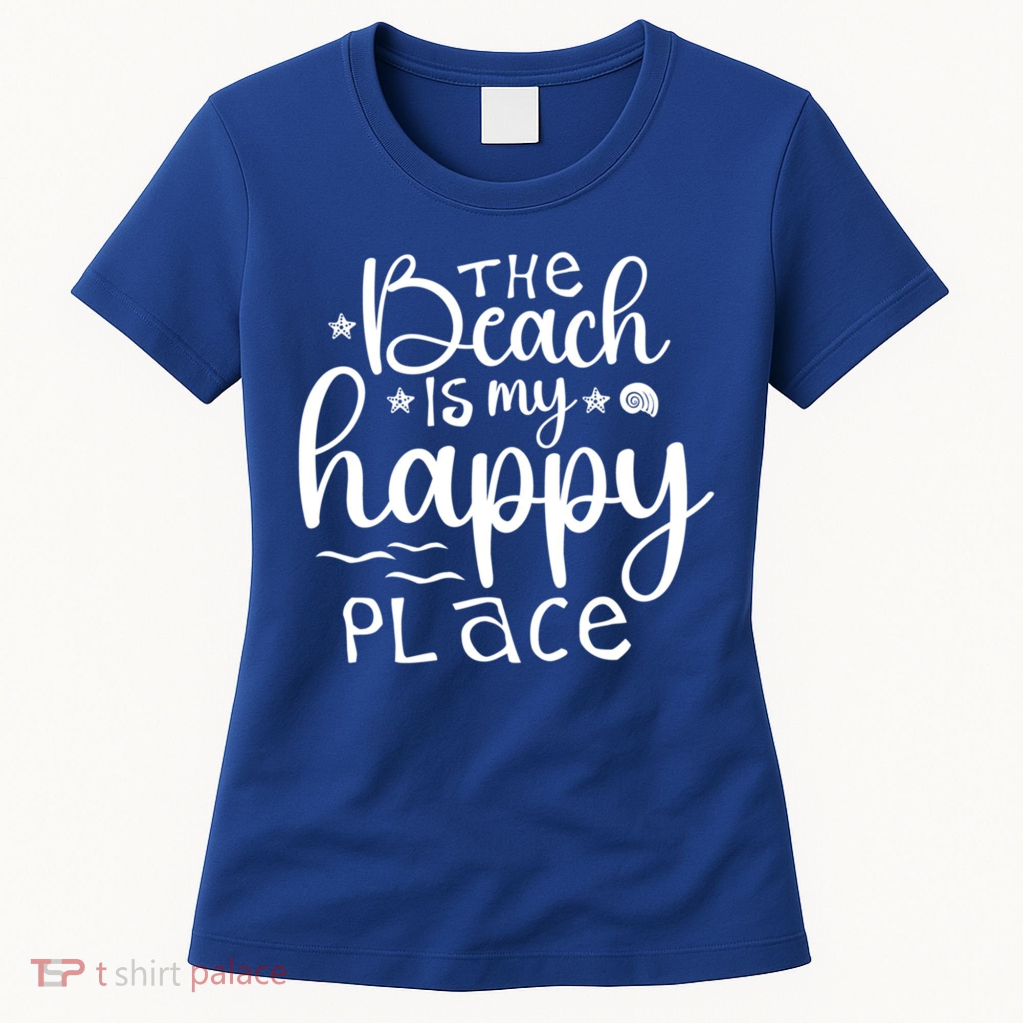 The Beach Is My Happy Place Great Gift Women's T-Shirt