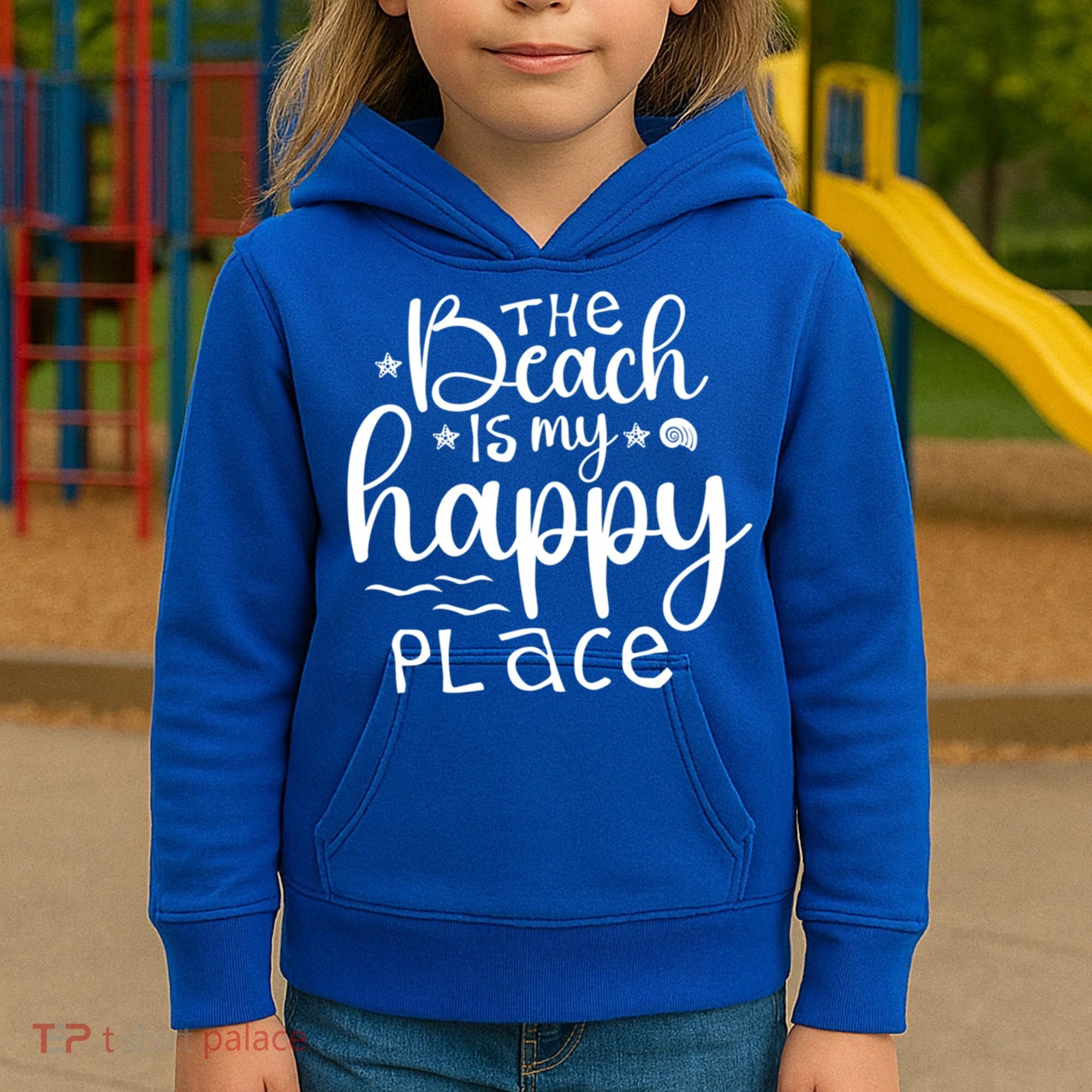The Beach Is My Happy Place Great Gift Kids Hoodie