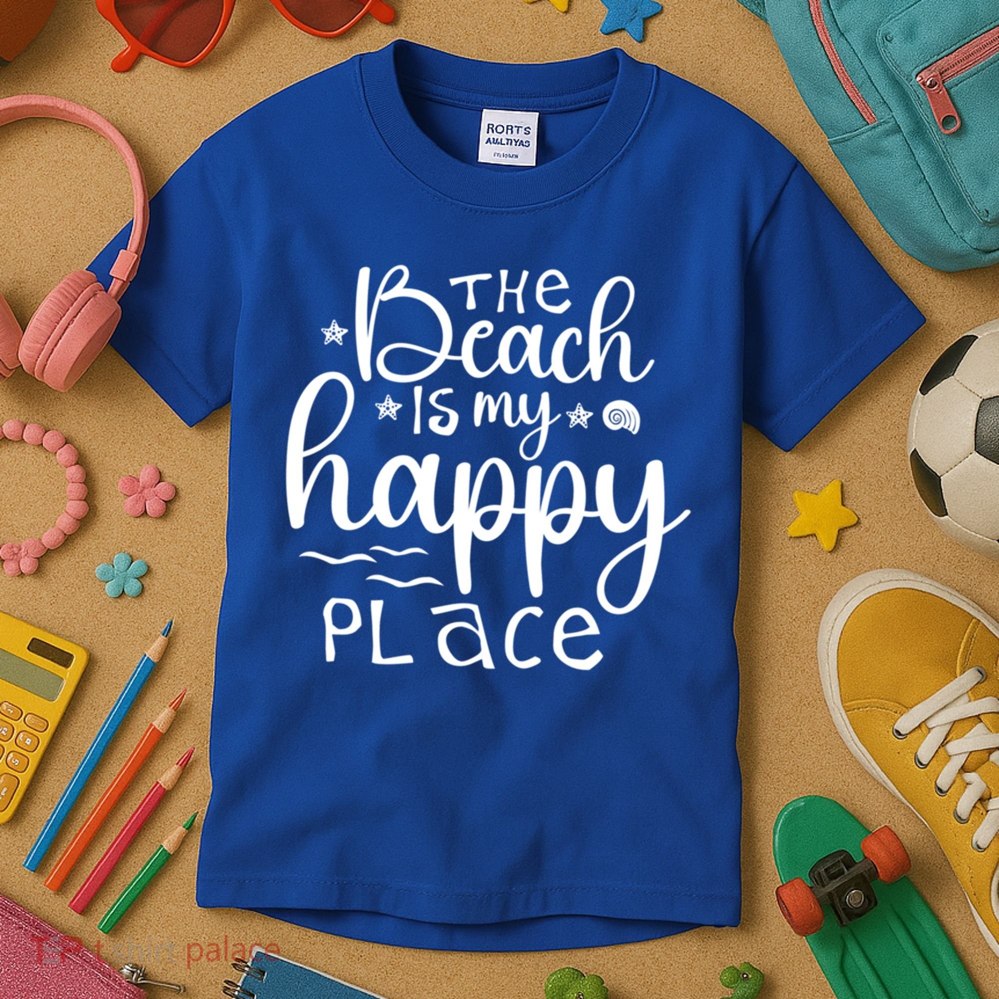 The Beach Is My Happy Place Great Gift Kids T-Shirt