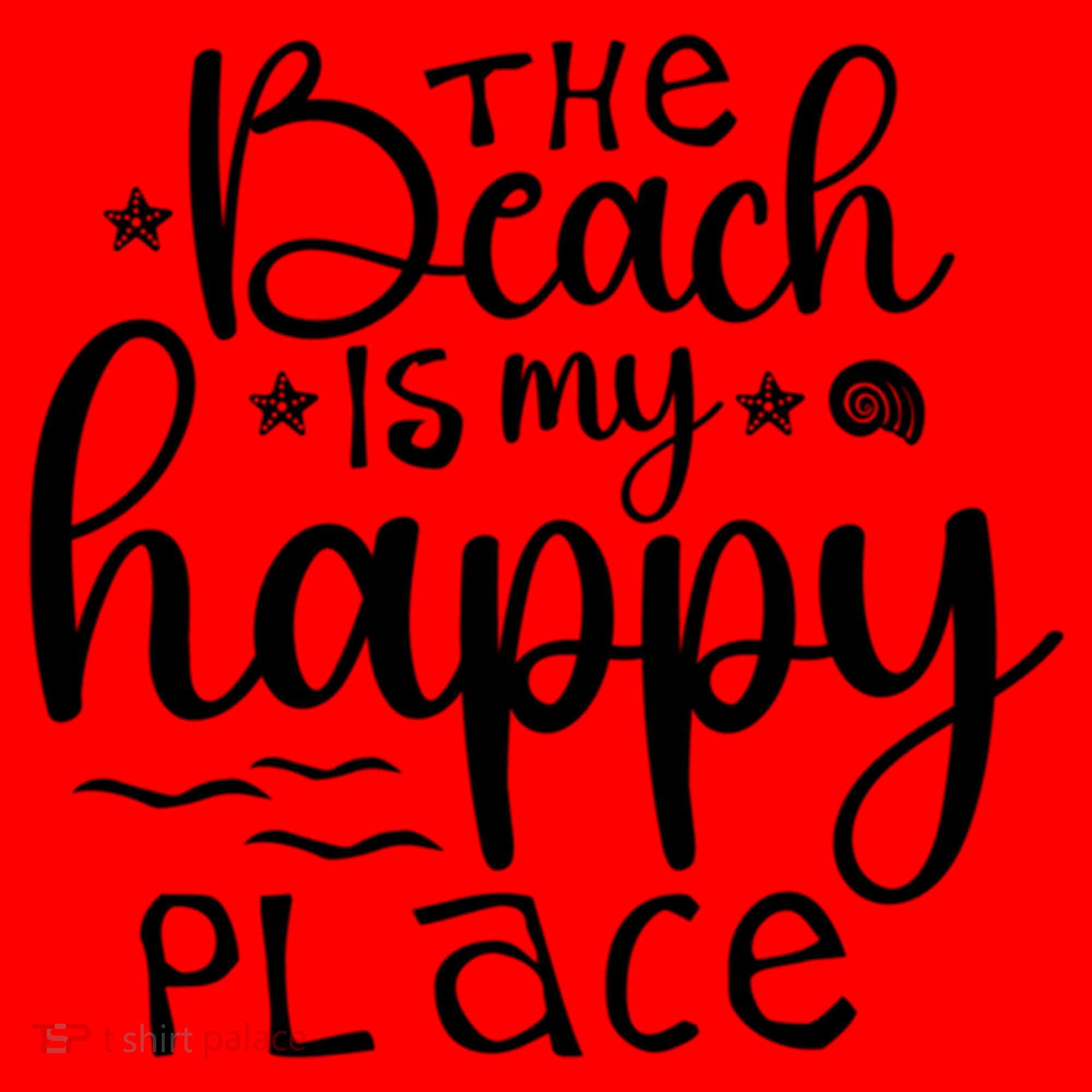 The Beach Is My Happy Place Great Gift Santa Hat
