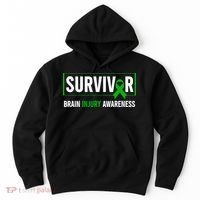 Traumatic Brain Injury Awareness Brain Injury Survivor Hoodie thumb 0
