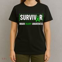 Traumatic Brain Injury Awareness Brain Injury Survivor T-Shirt thumb 4