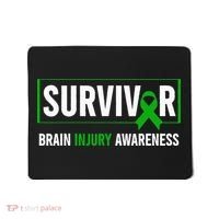 Traumatic Brain Injury Awareness Brain Injury Survivor Mousepad thumb 0