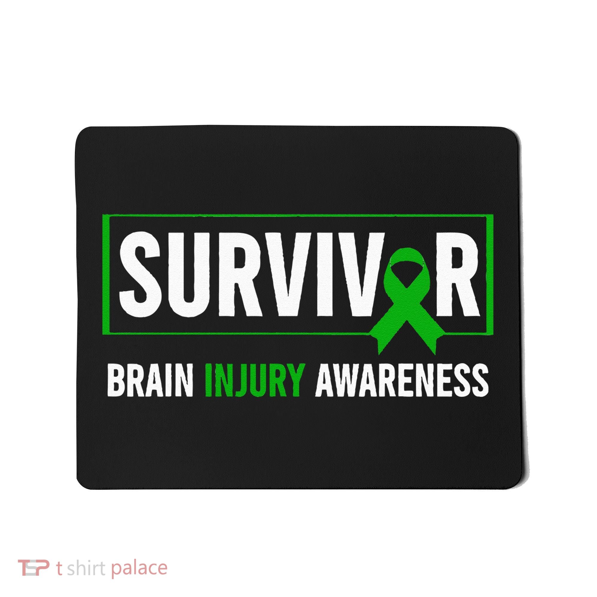 Traumatic Brain Injury Awareness Brain Injury Survivor Mousepad