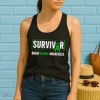 Traumatic Brain Injury Awareness Brain Injury Survivor Women's Tank Top thumb 2