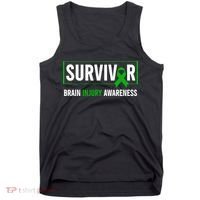 Traumatic Brain Injury Awareness Brain Injury Survivor Tank Top thumb 0