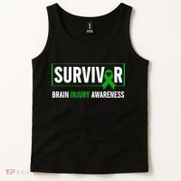 Traumatic Brain Injury Awareness Brain Injury Survivor Tank Top thumb 2
