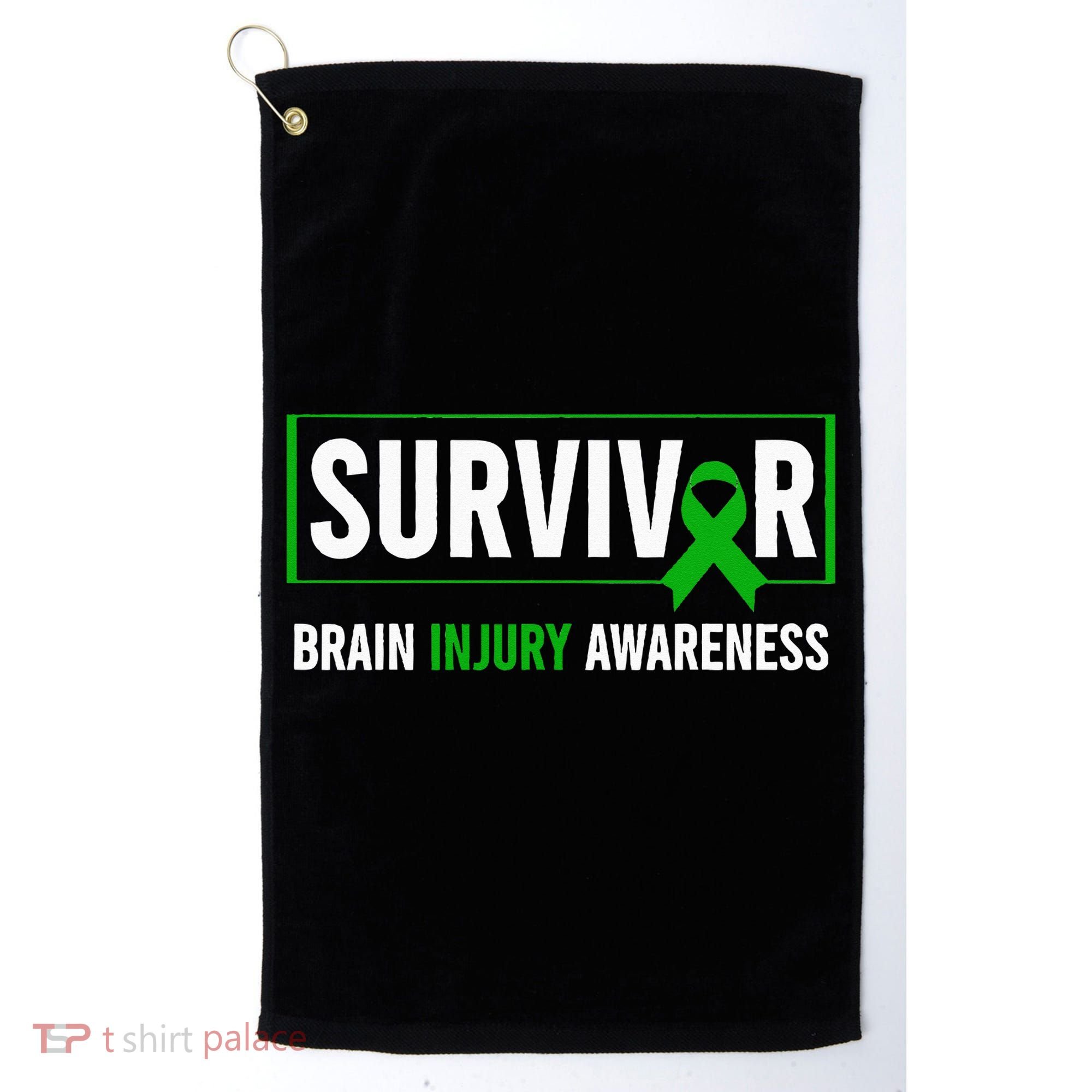Traumatic Brain Injury Awareness Brain Injury Survivor Golf Towel