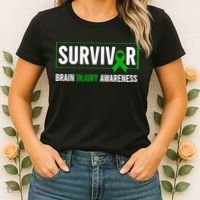 Traumatic Brain Injury Awareness Brain Injury Survivor Women's T-Shirt thumb 2