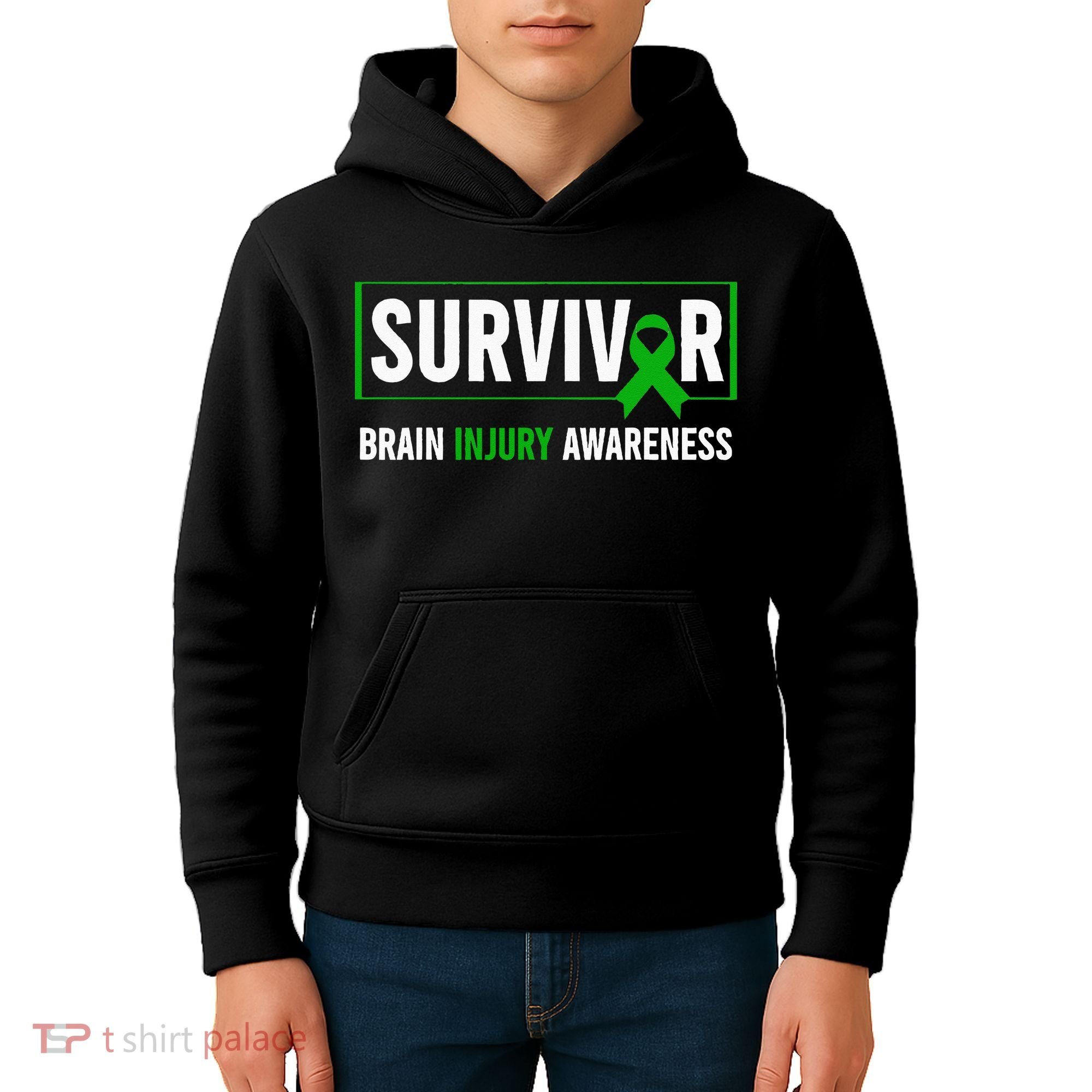 Traumatic Brain Injury Awareness Brain Injury Survivor Kids Hoodie