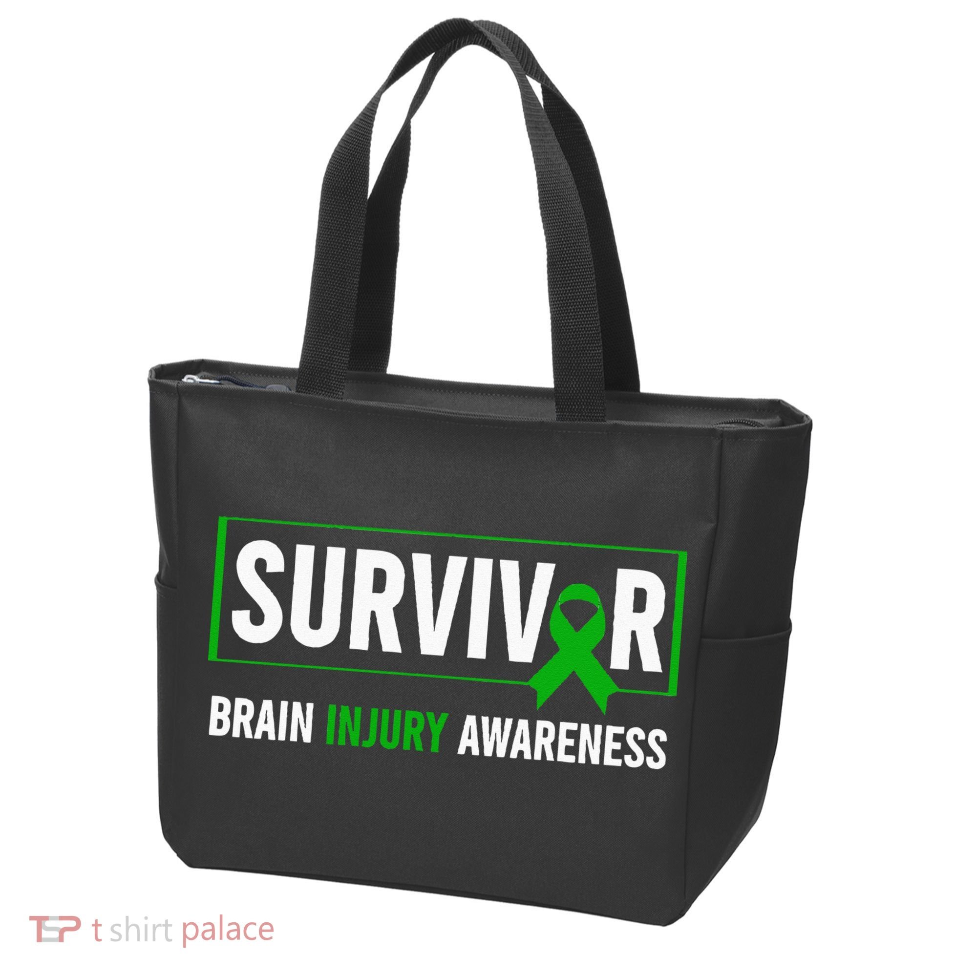 Traumatic Brain Injury Awareness Brain Injury Survivor Tote Bag