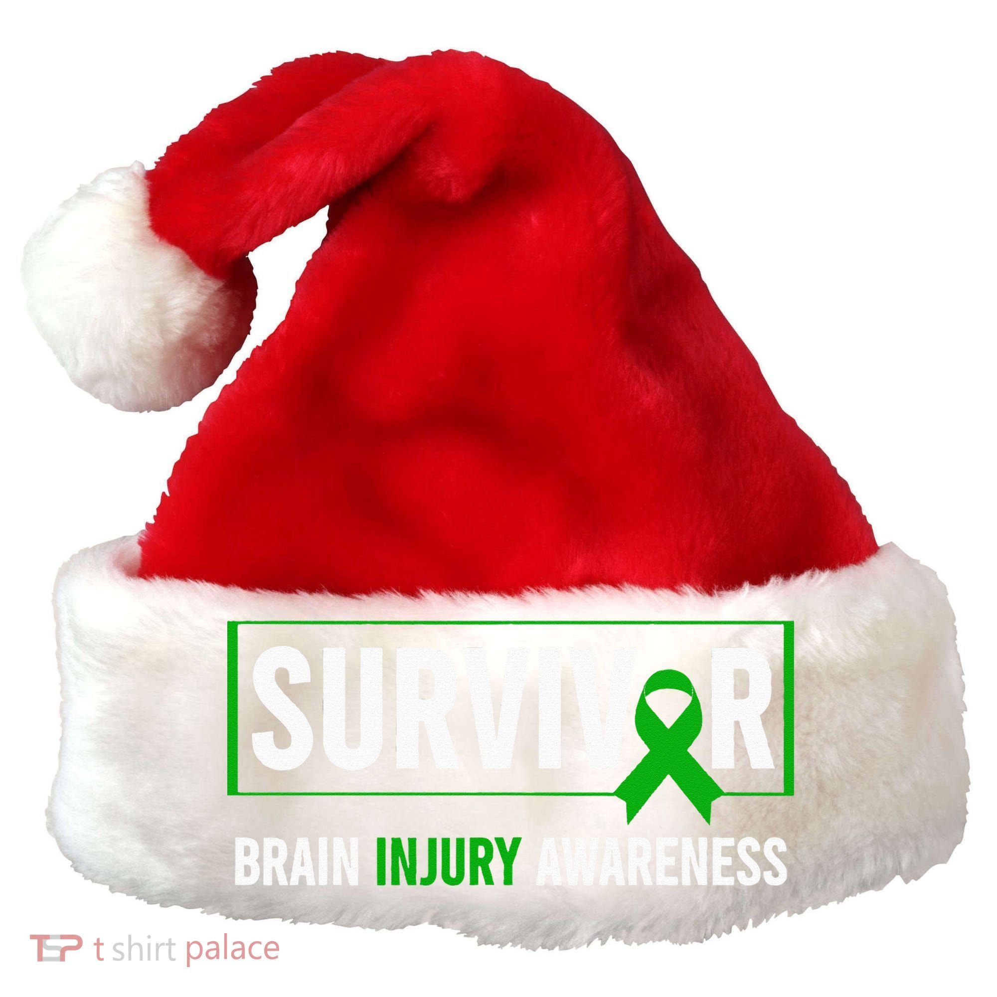 Traumatic Brain Injury Awareness Brain Injury Survivor Santa Hat
