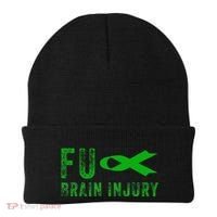 Traumatic Brain Injury Awareness Fu Traumatic Brain Injury Beanie thumb 0