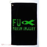 Traumatic Brain Injury Awareness Fu Traumatic Brain Injury Golf Towel thumb 0