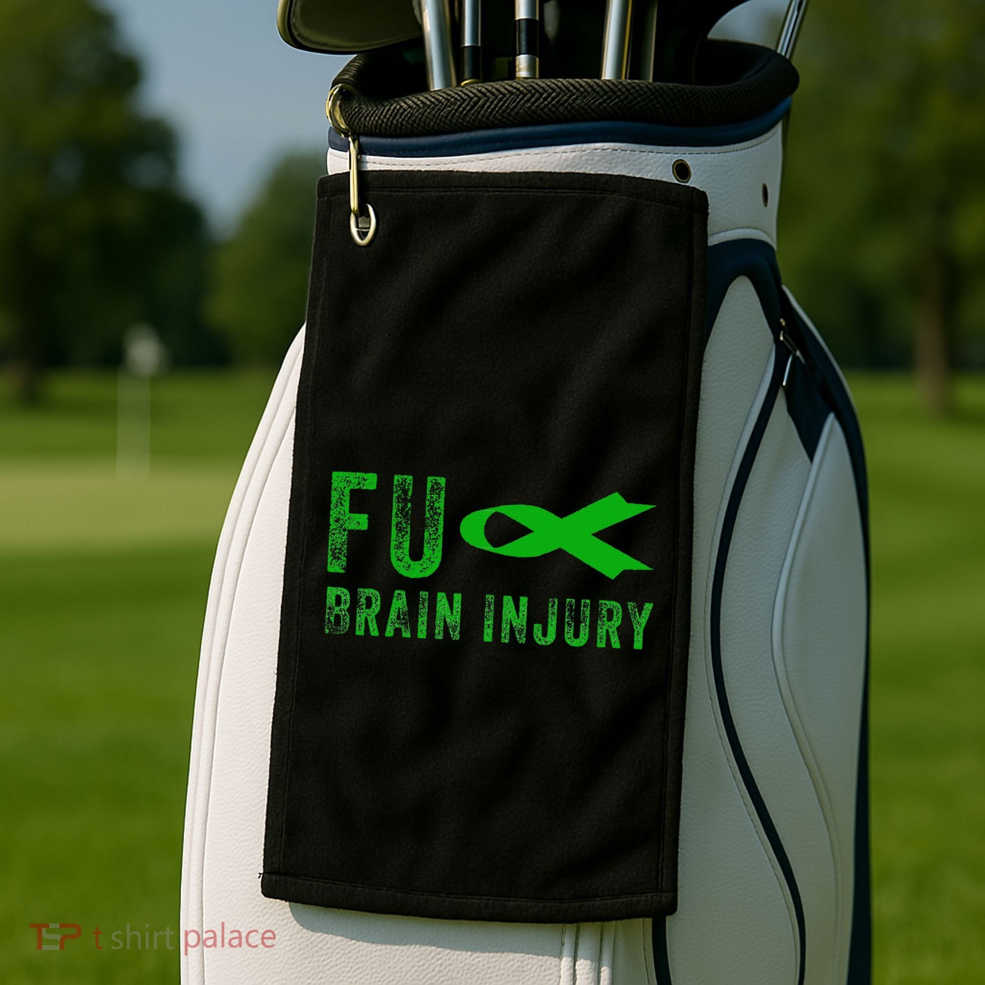 Traumatic Brain Injury Awareness Fu Traumatic Brain Injury Golf Towel