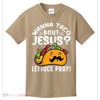 Taco Bout Jesus Lettuce Pray Taco Lover Viva México Kids T-Shirt thumb 0
