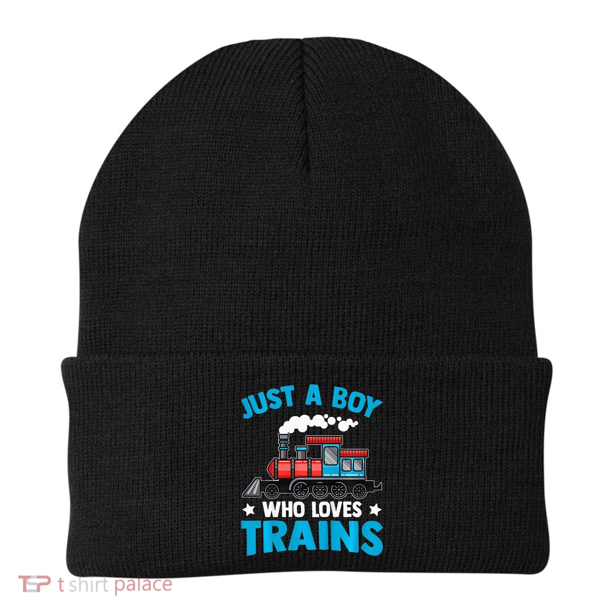 Train Birthday Just a who loves Trains Beanie