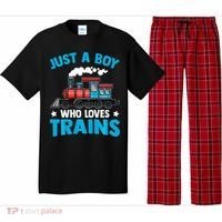 Train Birthday Just a who loves Trains Pajama Set thumb 0