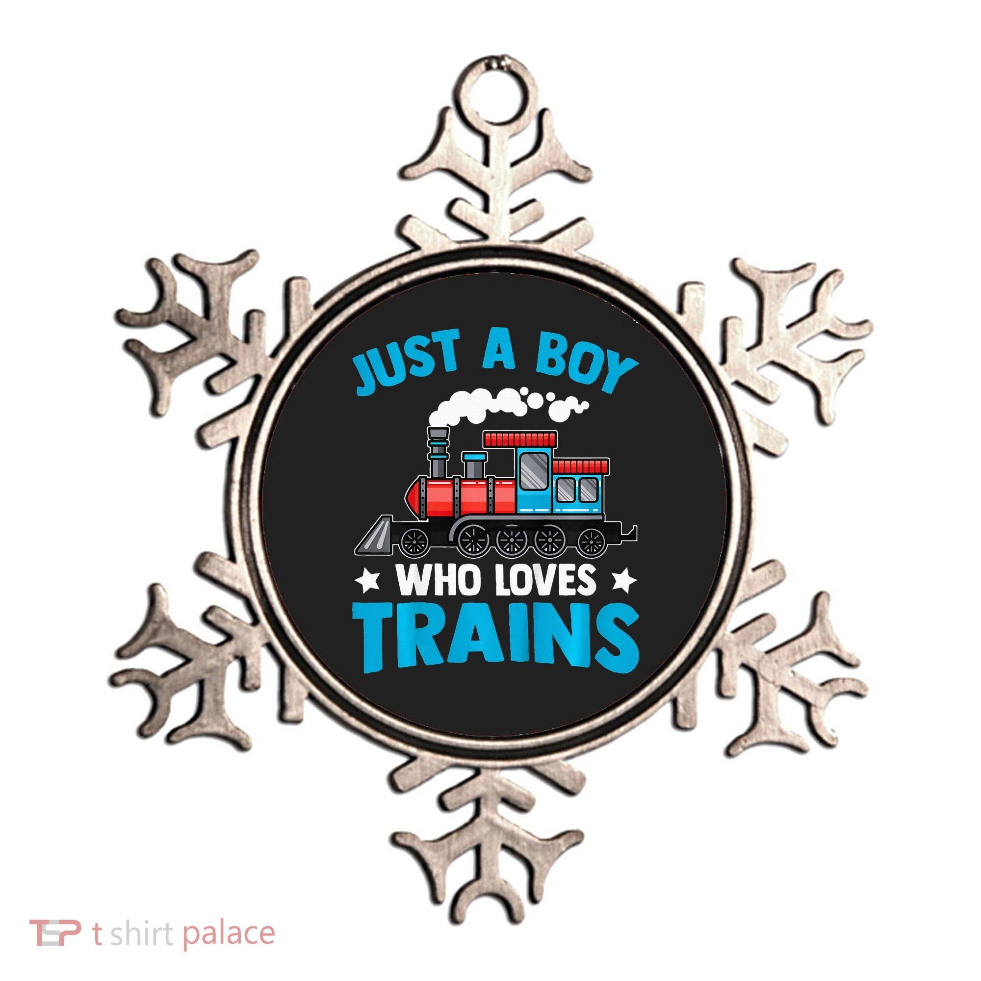 Train Birthday Just a who loves Trains Ornament