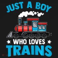 Train Birthday Just a who loves Trains Pom Pom 12in Knit Beanie thumb 2