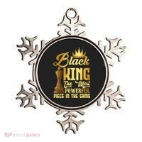 The Black King Is The Strongest Figure In The Game Chess Ornament thumb 0