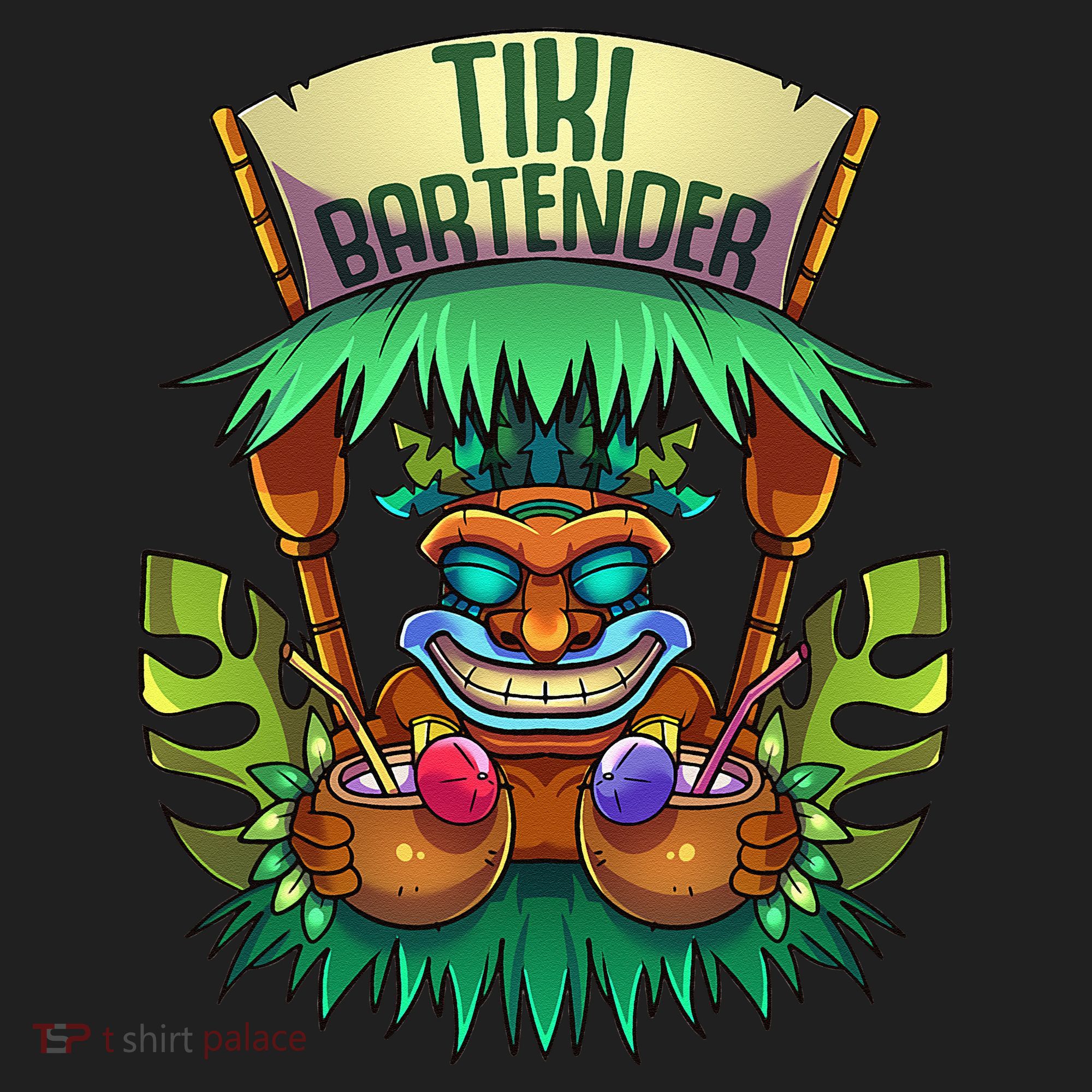 Tiki Bartender Kahuna Tropical Drinks Cocktails Luao Party Women's Sweatshirt
