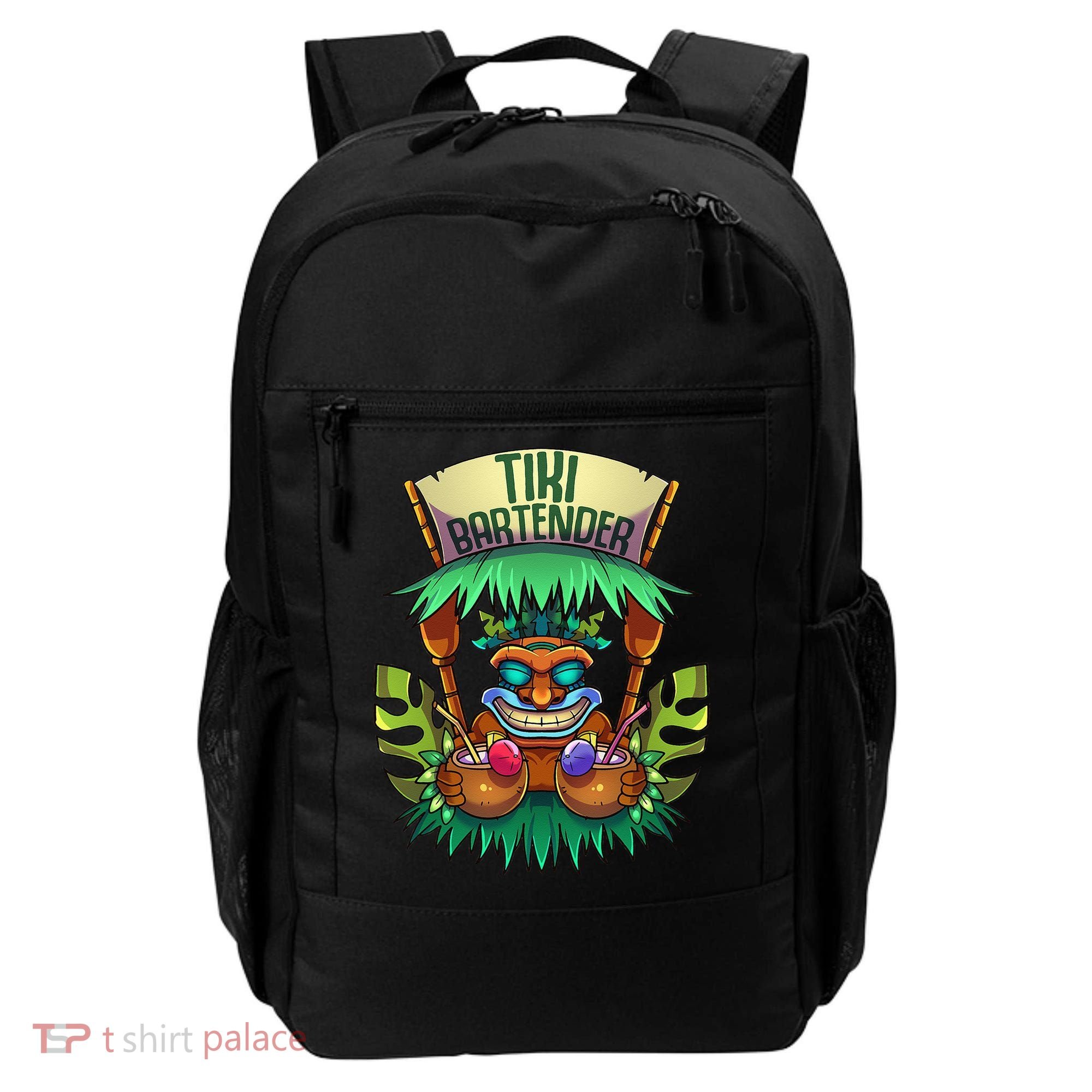 Tiki Bartender Kahuna Tropical Drinks Cocktails Luao Party Backpack