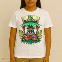 Tiki Bartender Kahuna Tropical Drinks Cocktails Luao Party T-Shirt thumb 4