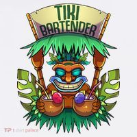 Tiki Bartender Kahuna Tropical Drinks Cocktails Luao Party Women's Tank Top thumb 5