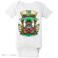 Tiki Bartender Kahuna Tropical Drinks Cocktails Luao Party Baby Bodysuit thumb 0