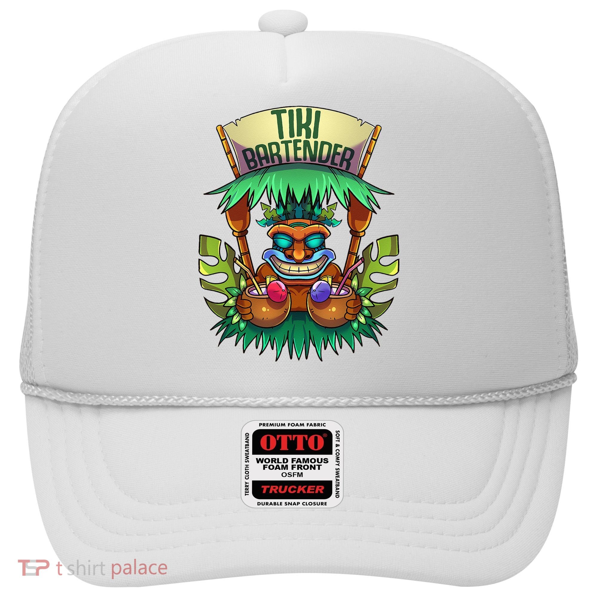 Tiki Bartender Kahuna Tropical Drinks Cocktails Luao Party Hat