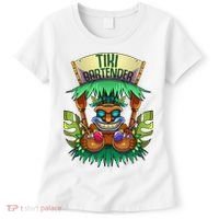 Tiki Bartender Kahuna Tropical Drinks Cocktails Luao Party Women's T-Shirt thumb 0