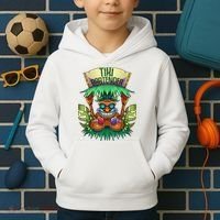 Tiki Bartender Kahuna Tropical Drinks Cocktails Luao Party Kids Hoodie thumb 2