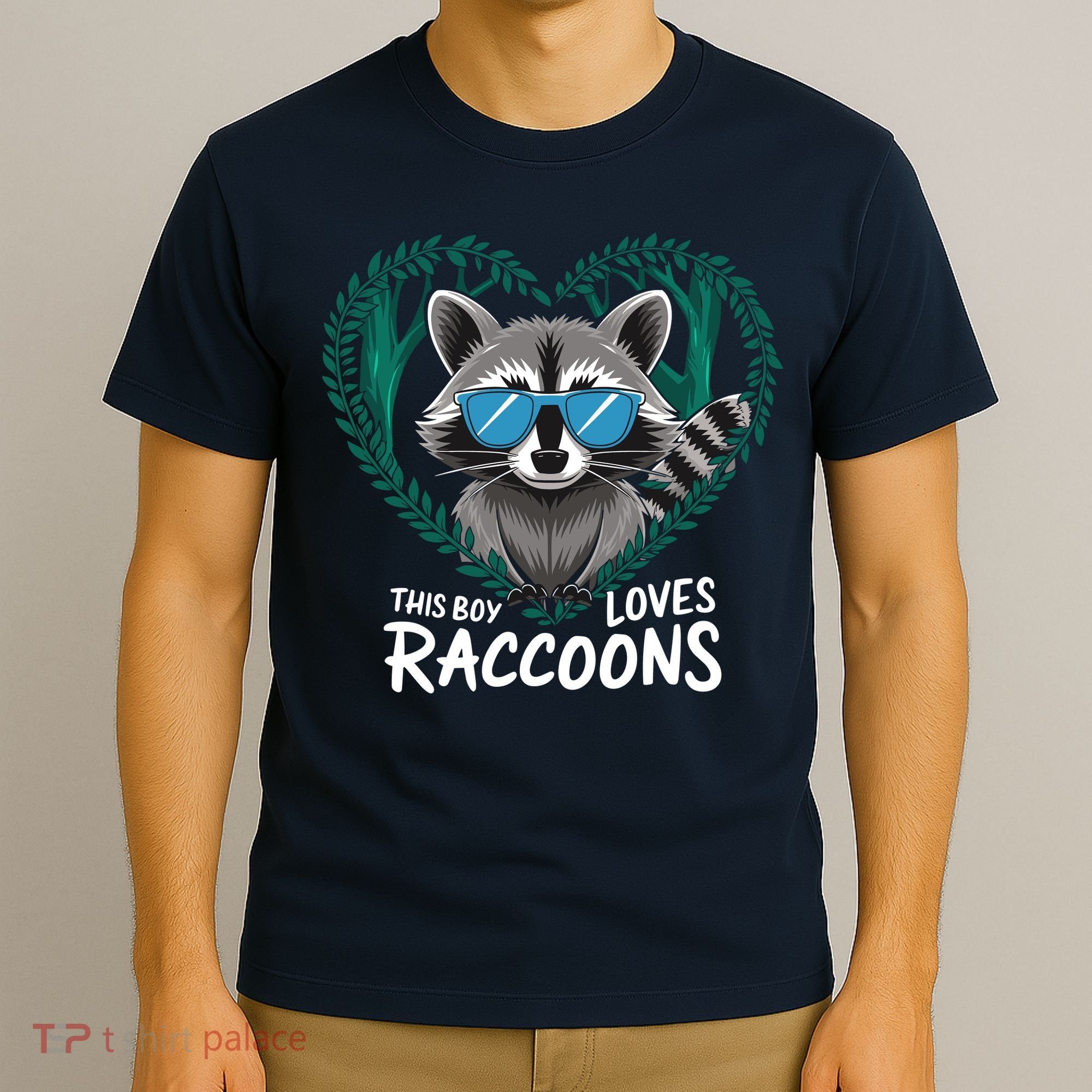 This Boy Loves Raccoons Cute Raccoon Wildlife For Boy T-Shirt