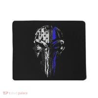 Thin Blue Line S Usa Flag Skull Police Mousepad thumb 0