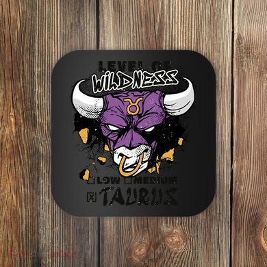 Taurus Bull Level Of Wildness Coaster