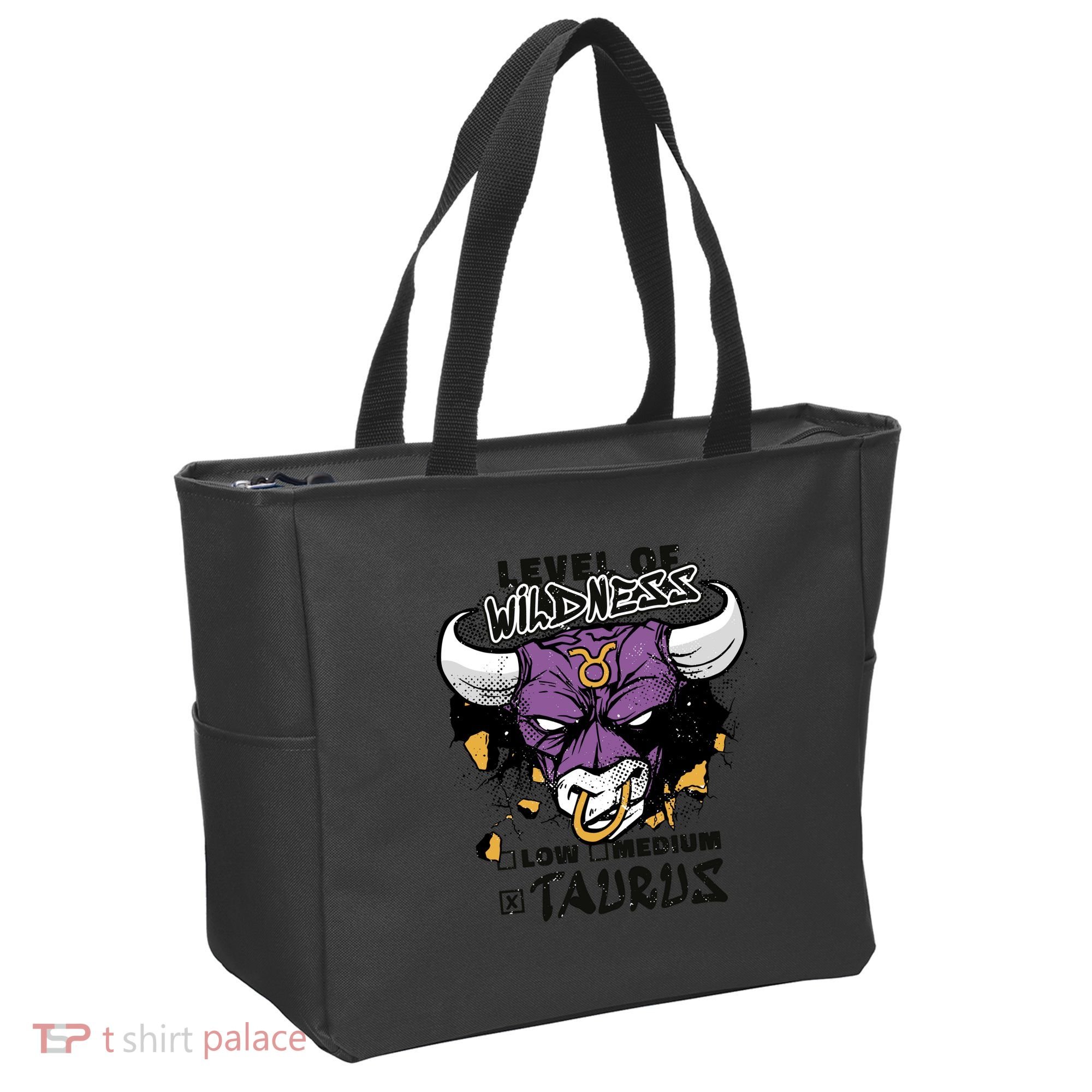 Taurus Bull Level Of Wildness Tote Bag