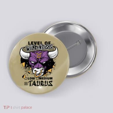 Taurus Bull Level Of Wildness Button