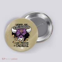 Taurus Bull Level Of Wildness Button thumb 0