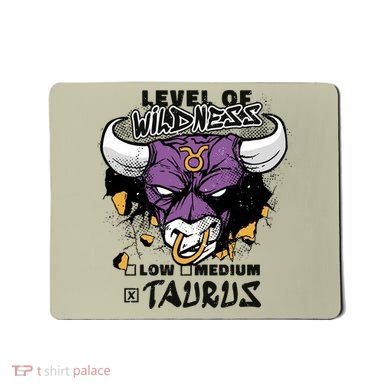 Taurus Bull Level Of Wildness Mousepad