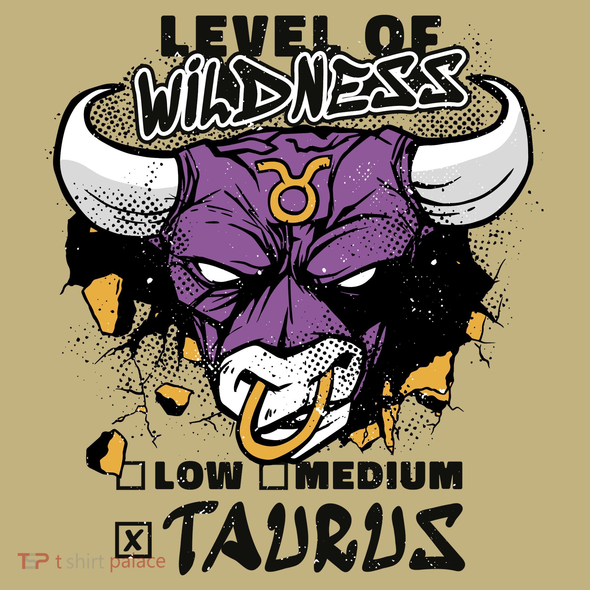 Taurus Bull Level Of Wildness Mousepad