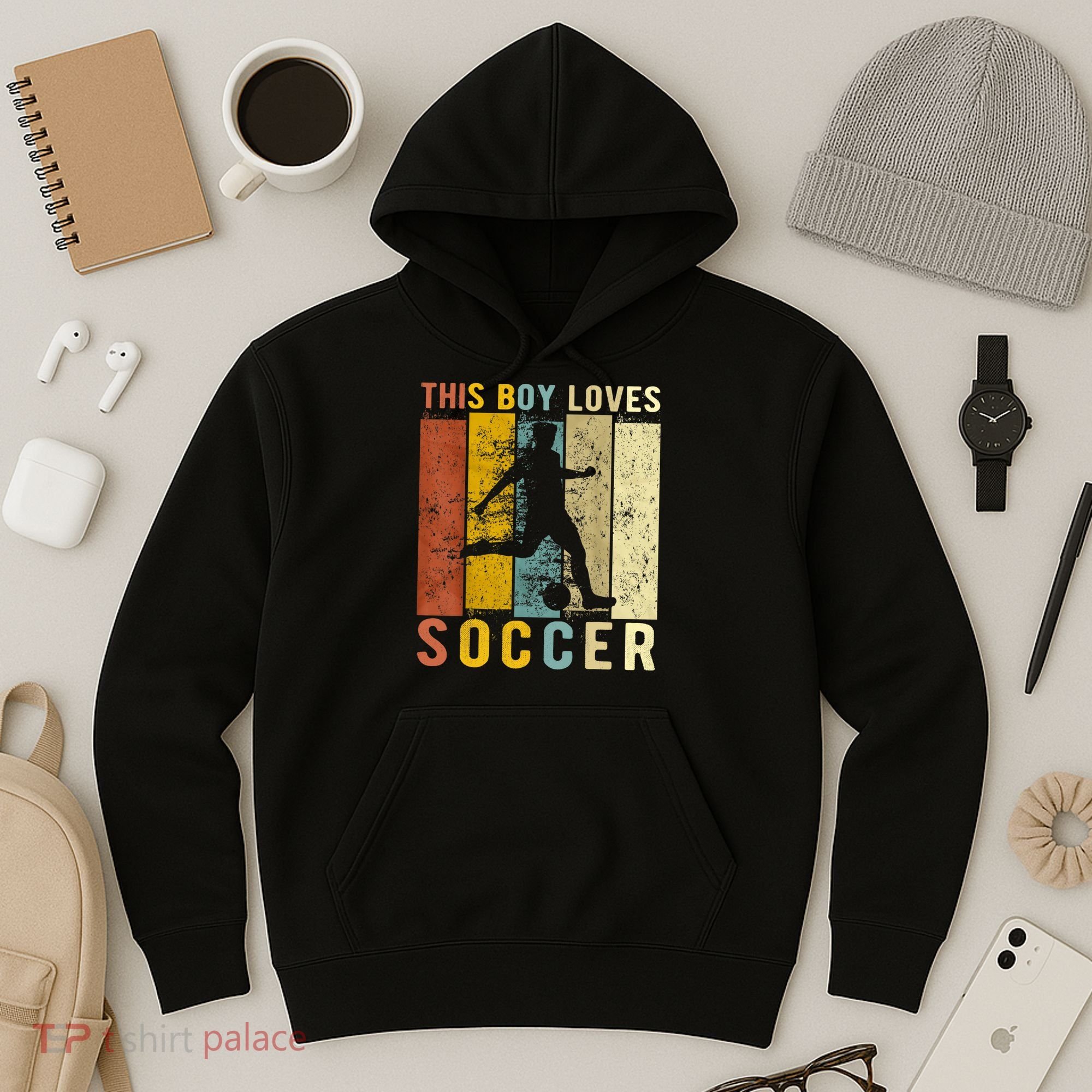 This Boy Loves Soccer Boy Soccer Hoodie