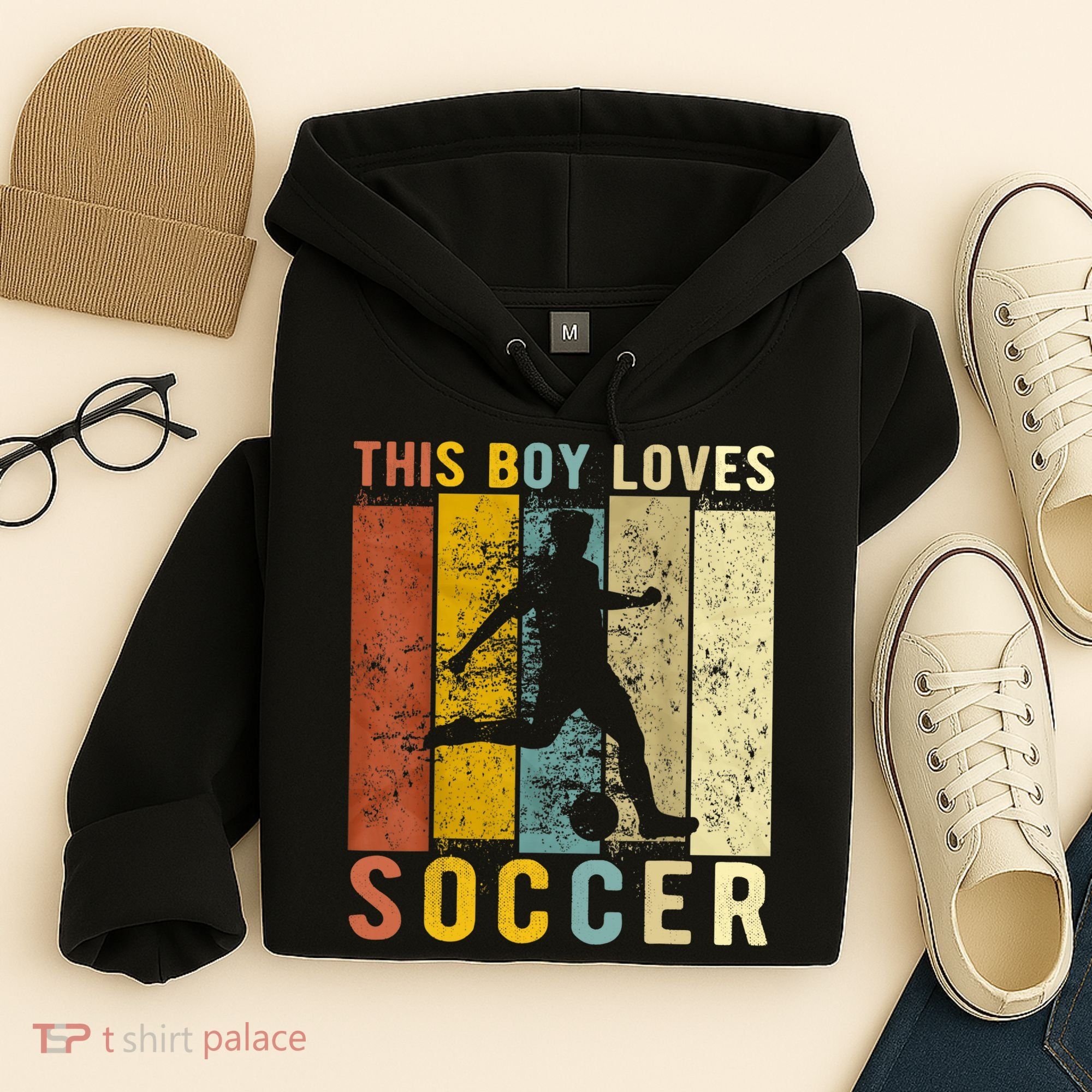 This Boy Loves Soccer Boy Soccer Hoodie