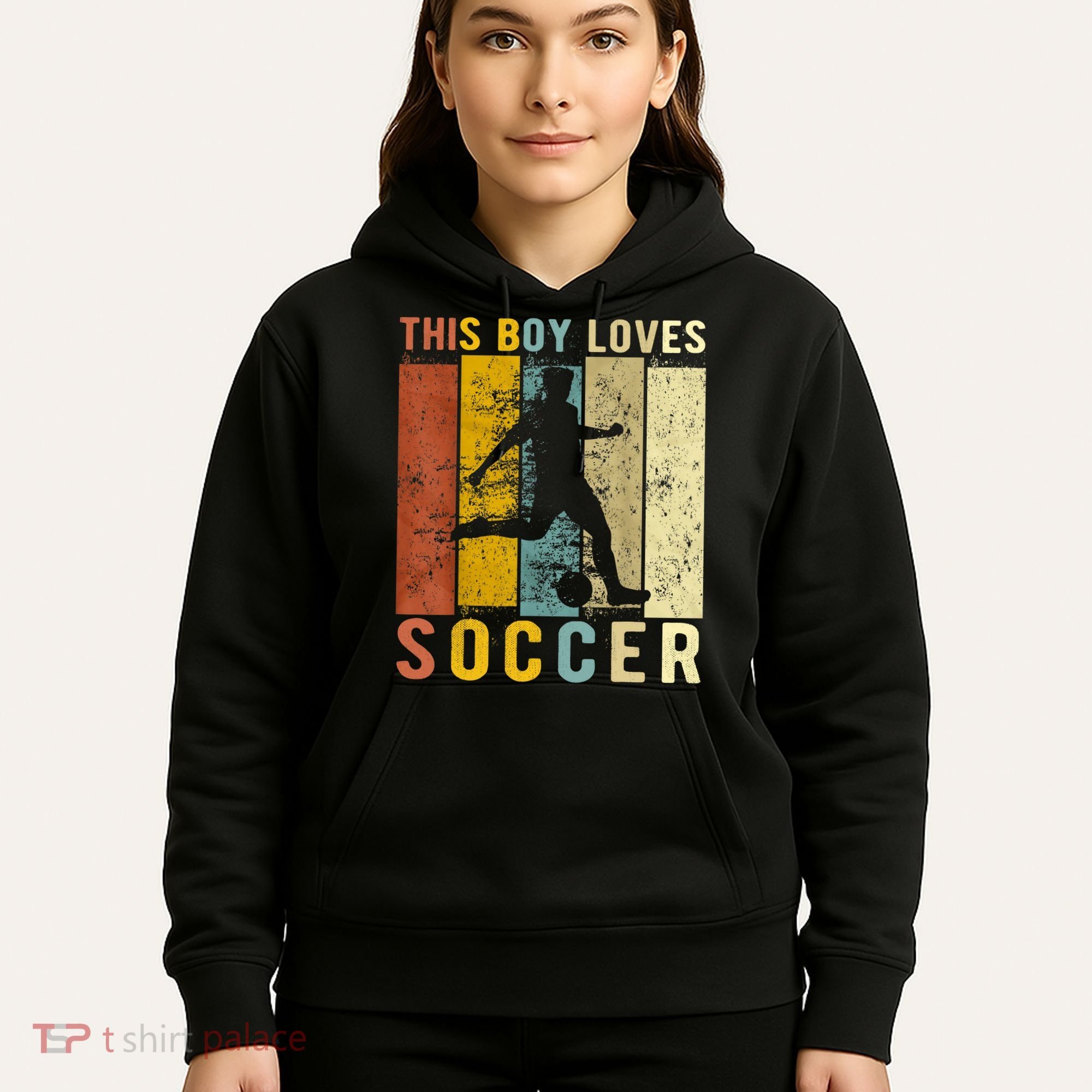 This Boy Loves Soccer Boy Soccer Hoodie