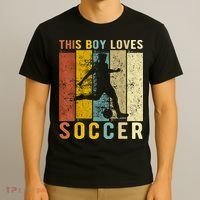 This Boy Loves Soccer Boy Soccer T-Shirt thumb 3
