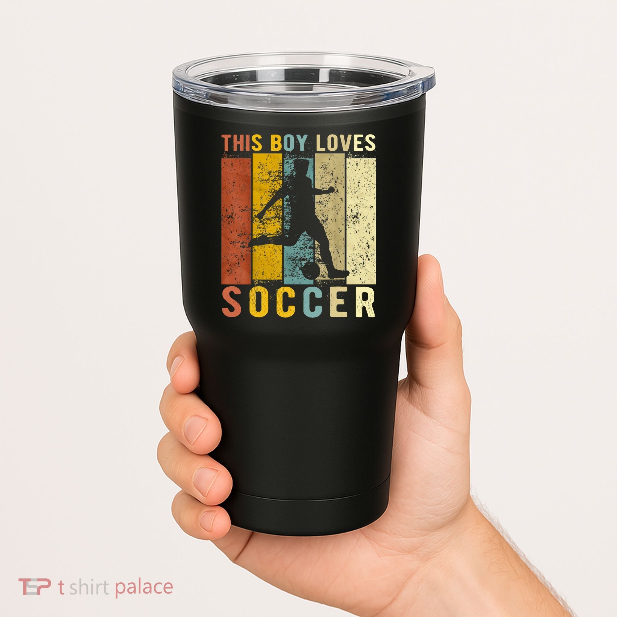 This Boy Loves Soccer Boy Soccer Tumbler