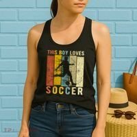 This Boy Loves Soccer Boy Soccer Women's Tank Top thumb 2